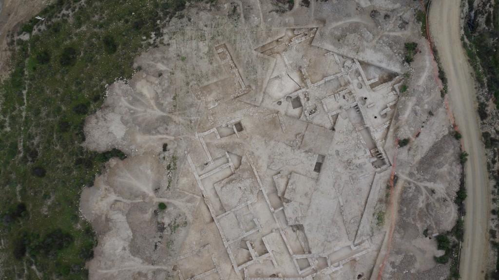 Fotografía aérea del yacimiento de Los Gallardos